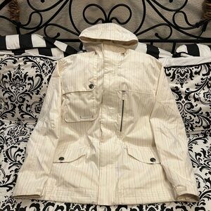 Burton Cream Jacket with Graphic Label